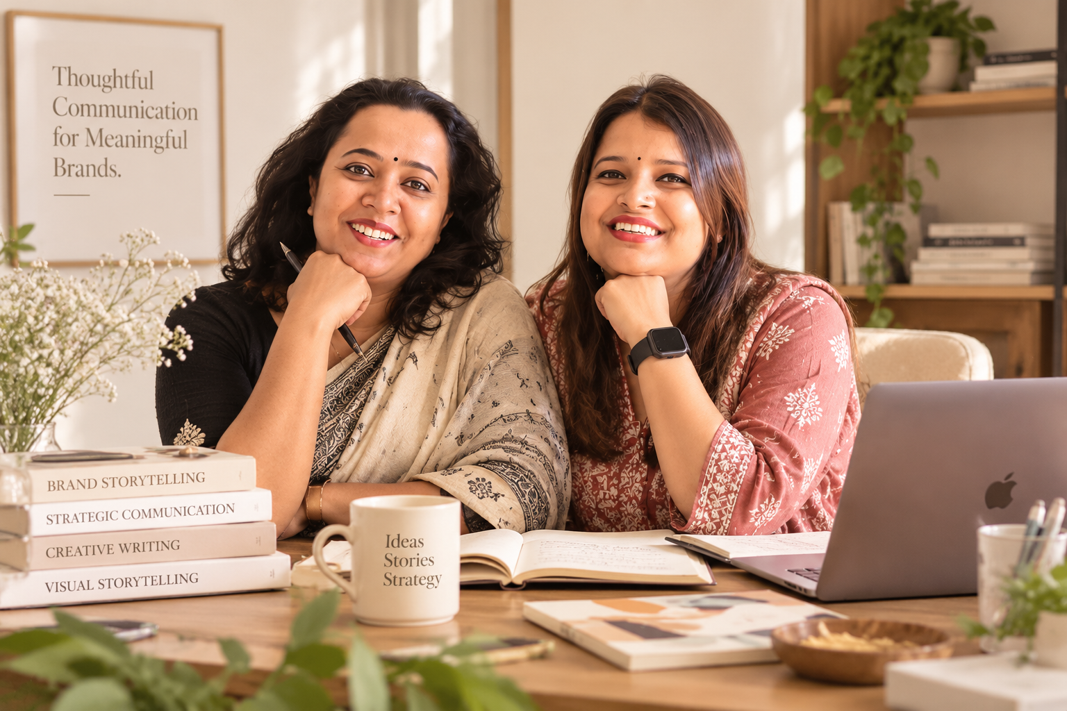 Anjulika and Smriti, the creative partners behind Anviti Creatives